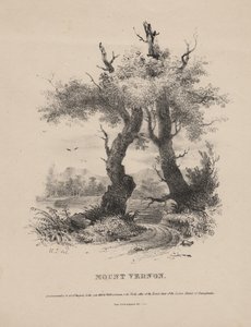Mount Vernon, Childs und Inmanin litho, 1832